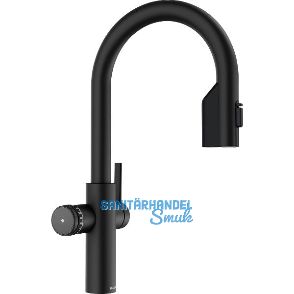 BLANCO Set Armatur Choice Icona-C Schwarz matt mit Wasseraufbereitungseinheit