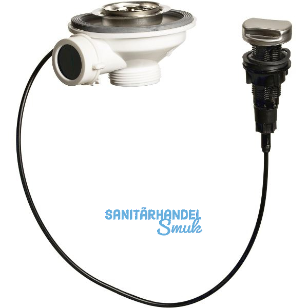 SOLIDO 6/4" Siebkorb-Exzentergarnitur mit Drehknopf Chrom, Bohrloch 25 mm