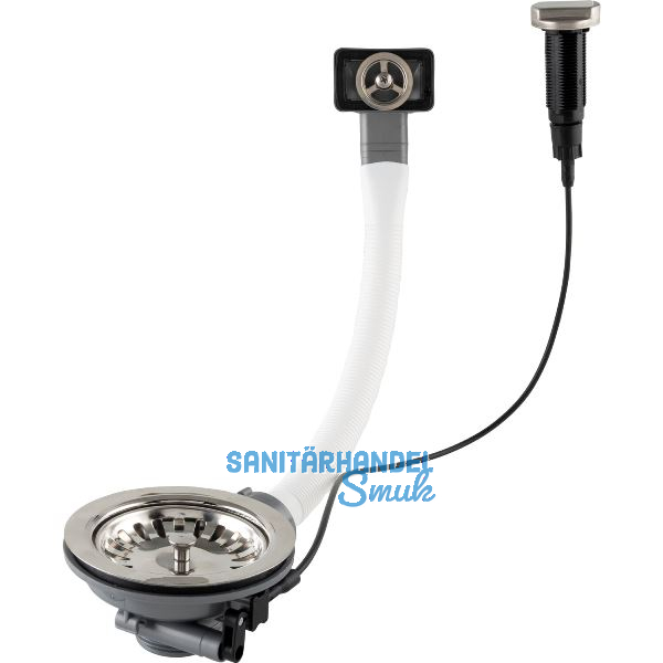 SOLIDO Ab- und �berlaufventil mit Drehknopf 1 x 3,5" rund Edelstahl