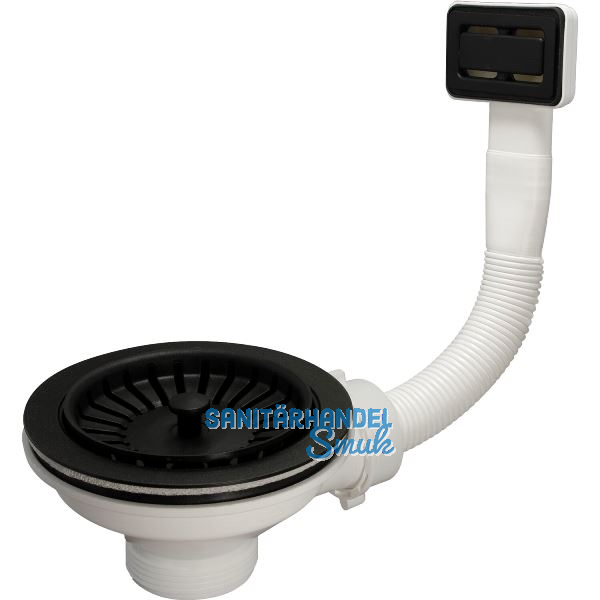 Siebkorb-Garnitur mit Handbet�tigung 3,5" Schwarz