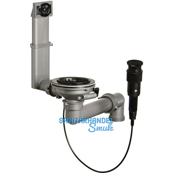 SOLIDO Ab- und �berlauf Druckknopfgarnitur Schwarz