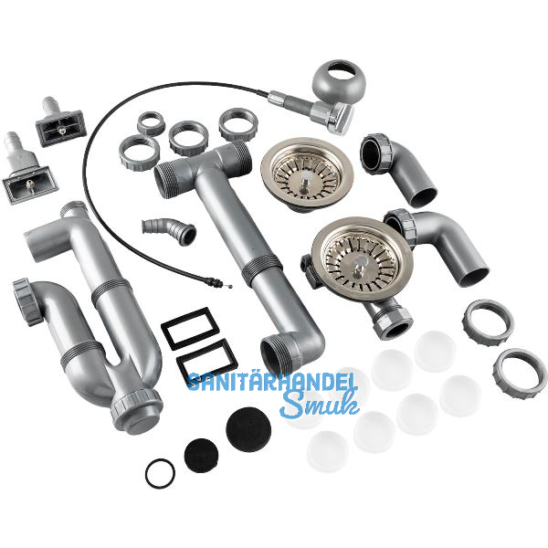 SOLIDO Ab- und �berlaufgarnitur 2 x 3,5" S-704-KD