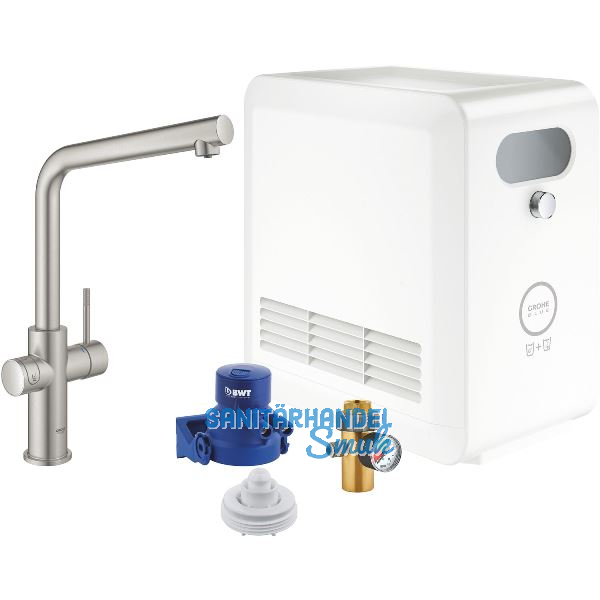 GROHE Blue Professional K�chen-Funktionsarmatur L-Auslauf Edelstahl