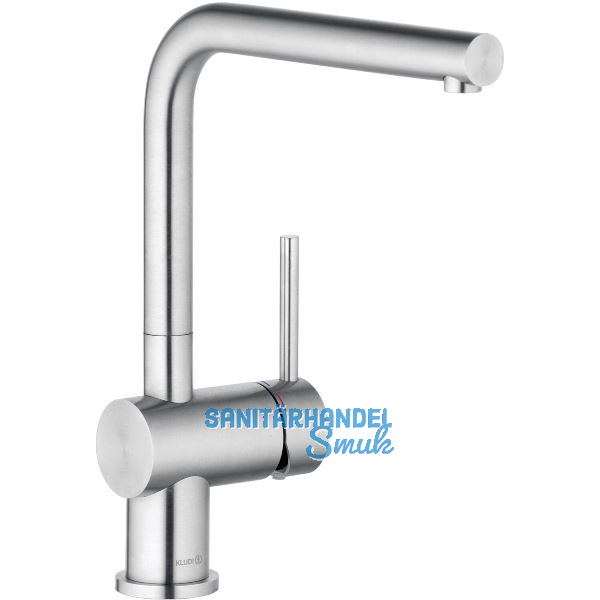 KLUDI K�chenarmatur L-Steel 45803F877 druckfest Edelstahl geb�rstet