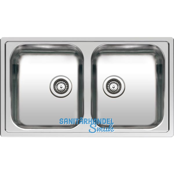 REGINOX 2D-Sp�le Centurio L20, 850 x 490 mm reversibel, Edelstahl