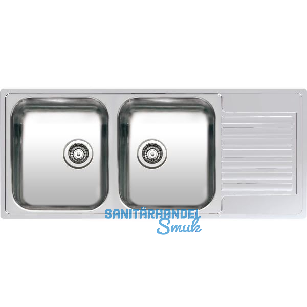 REGINOX 2D-Sp�le Centurio L30, 1150 x 490 mm reversibel, Edelstahl