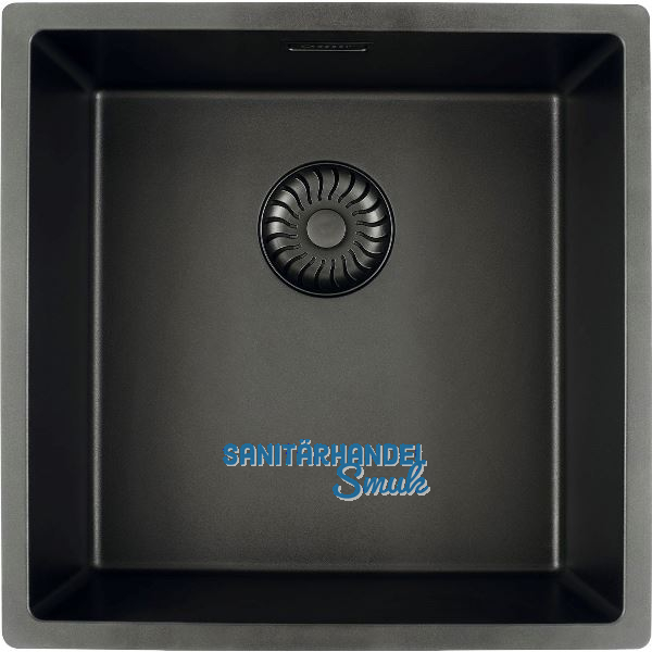 SOLIDO fl�chenb�ndige Sp�le CAGRPP40BK-FL Black Line, Schwarz