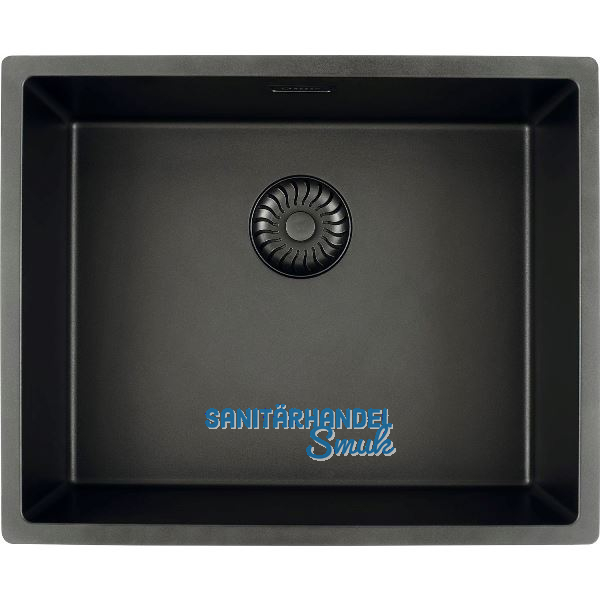 SOLIDO fl�chenb�ndige Sp�le CAGRPP50BK-FL Black Line, Schwarz