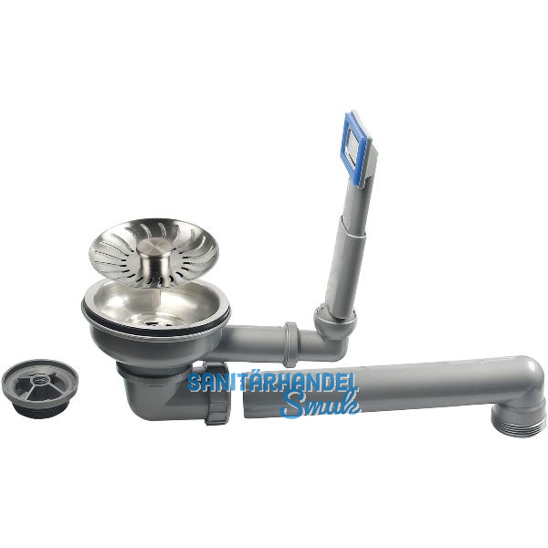 SOLIDO Ab- und �berlaufgarnitur 1 x 3,5" CA50519 Edelstahl