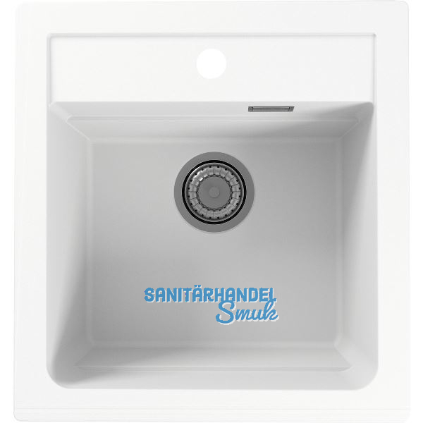 SOLIDO Einbausp�le Etagenbecken Atrox 20 Arctic-wei� inkl. Drehknopf