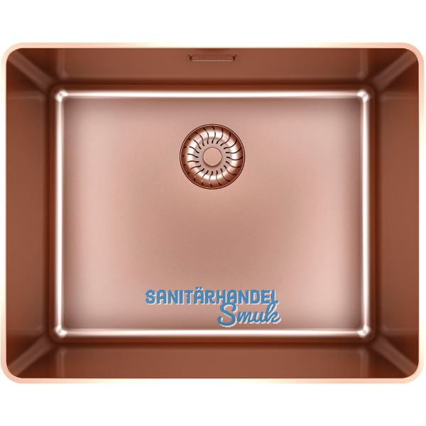 SOLIDO fl�chenb�ndige Sp�le CAPPSR50R20CO Slim Frame Edelstahl-Kupfer