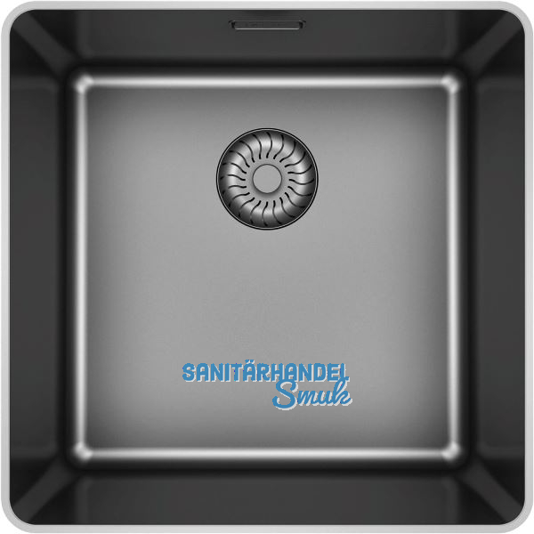 SOLIDO fl�chenb�ndige Sp�le CAPPSR40R20GM Slim Frame Edelst.-Anthrazit Gun Metal