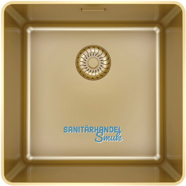 SOLIDO fl�chenb�ndige Sp�le CAPPSR40R20G Slim Frame Edelstahl-Gold