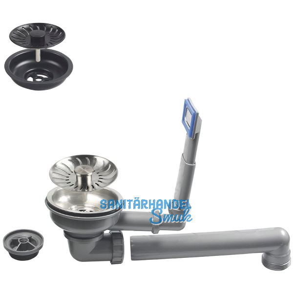 CARESSI Ab- und �berlaufgarnitur CAKPPOLBK Schwarz