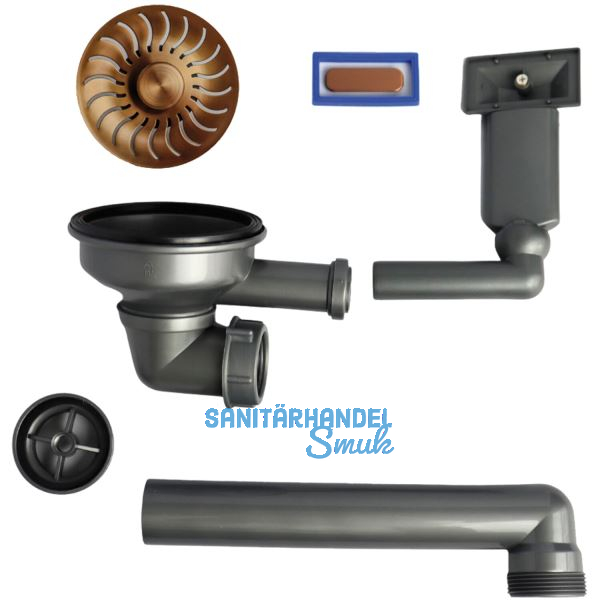 CARESSI Ab- und �berlaufgarnitur CABLPP50519CO Kupfer