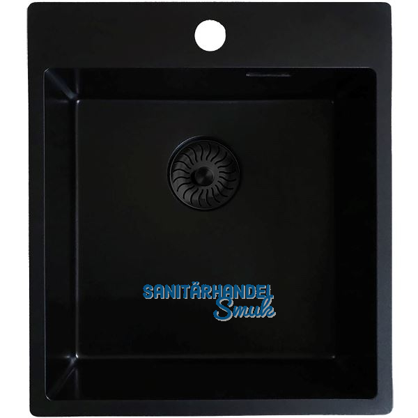 SOLIDO Einbausp�le CAQPP40KR10BK-EB, 440 x 500 mm Schwarz