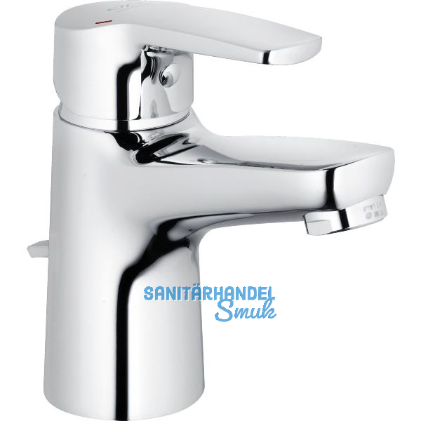 SOLIDO Waschtischarmatur Alpha 100 mit Ablaufgarnitur druckfest, Chrom