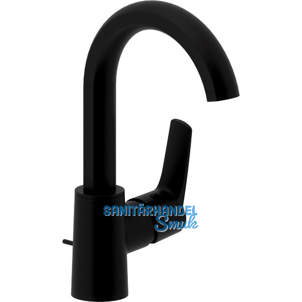 SOLIDO Waschtischarmatur Alpha 300 C druckfest, Schwarz matt