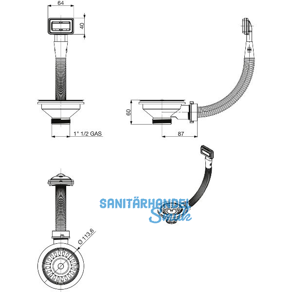 REGINOX Ab- und �berlaufventil 3.505.501.04