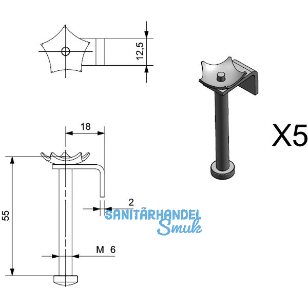 REGINOX Befestigungsklammern Z1205