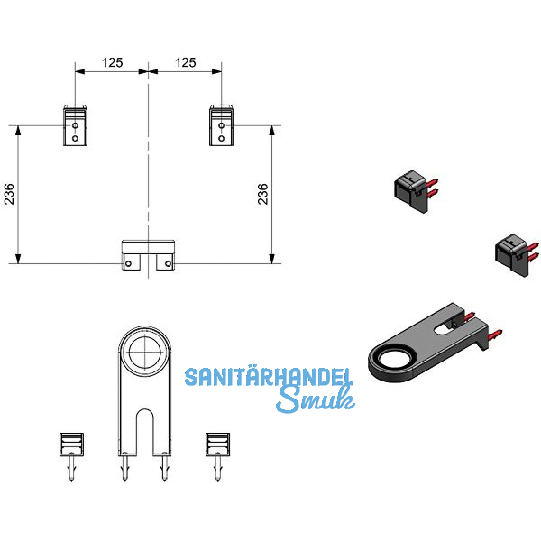 REGINOX Befestigungsklammern Z1400