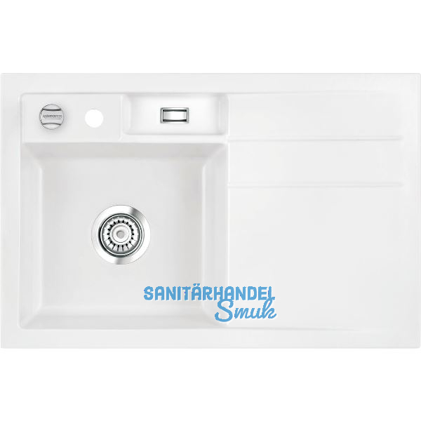 SYSTEMCERAM Einbausp�le Bela 78, 780 x 510 mm �1,5% Tropfteil rechts, Polar