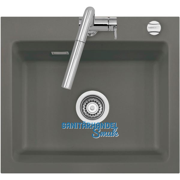 SYSTEMCERAM Einbausp�le Kara 57, 575 x 510 mm �1,5%, Lava Excenter