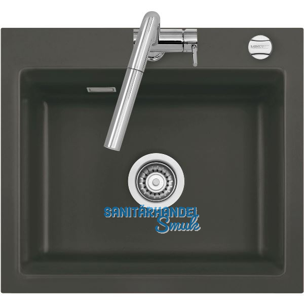 SYSTEMCERAM Einbausp�le Kara 57, 575 x 510 mm �1,5%, Schiefer Excenter