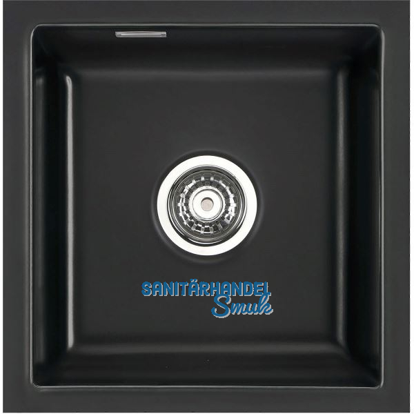 SYSTEMCERAM Unterbau-Sp�le Mera 40U Nero Excenter