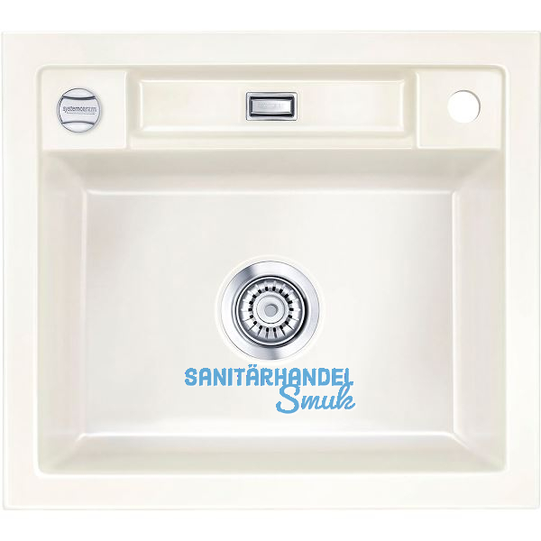 SYSTEMCERAM Einbausp�le Bela 57, 575 x 510 mm �1,5% reversibel, Magnolie