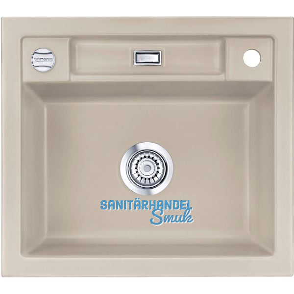 SYSTEMCERAM Einbausp�le Bela 57, 575 x 510 mm reversibel, Fango Excenter