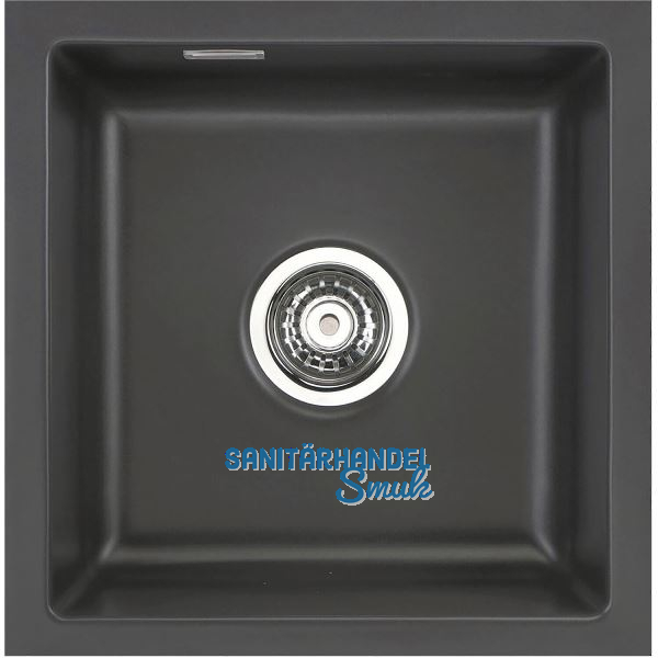 SYSTEMCERAM Unterbau-Sp�le Mera 40U/g Schiefer geschliffen