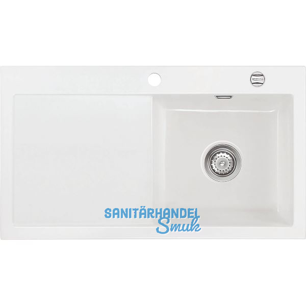 SYSTEMCERAM Einbausp�le Mera 90, 900 x 510 mm �1,5% Tt. links, Gr�nland Excenter