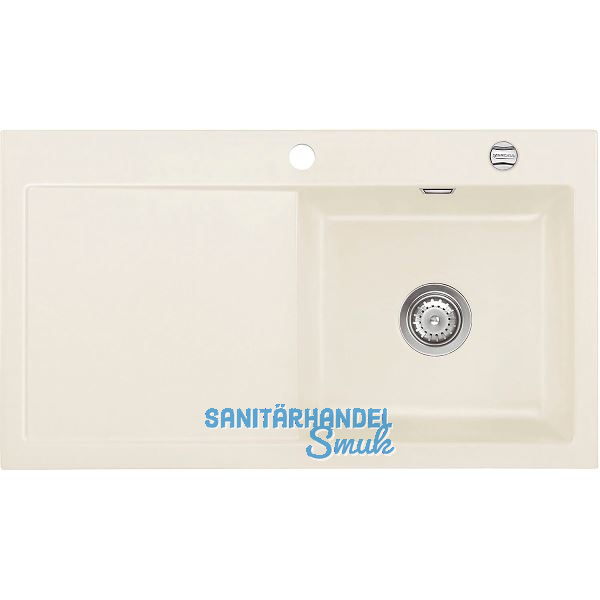 SYSTEMCERAM Einbausp�le Mera 90, 900 x 510 mm �1,5% Tt. links, Jasmin Excenter