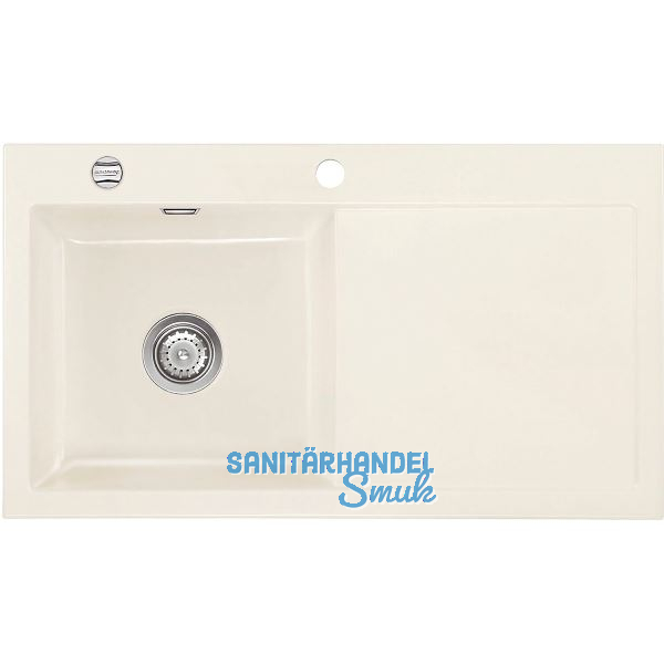 SYSTEMCERAM Einbausp�le Mera 90, 900 x 510 mm Tt. rechts, Magnolie