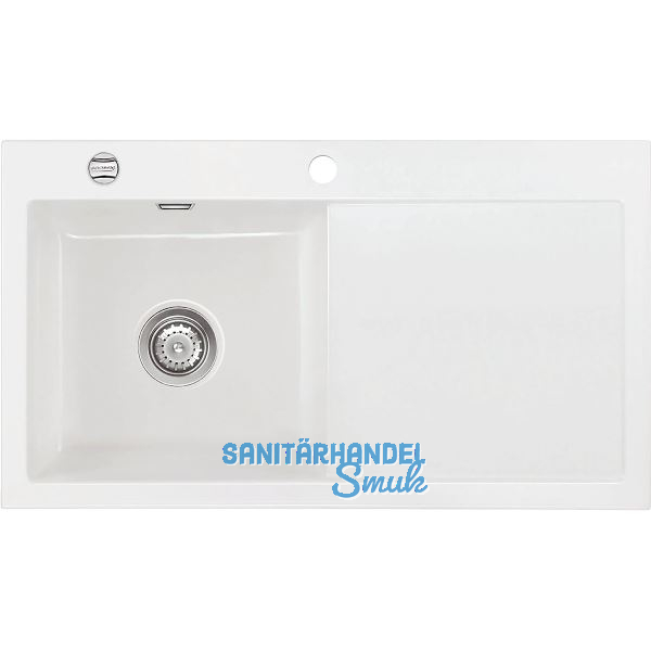 SYSTEMCERAM Einbausp�le Mera 90, 900 x 510 mm Tt. rechts, Gr�nland