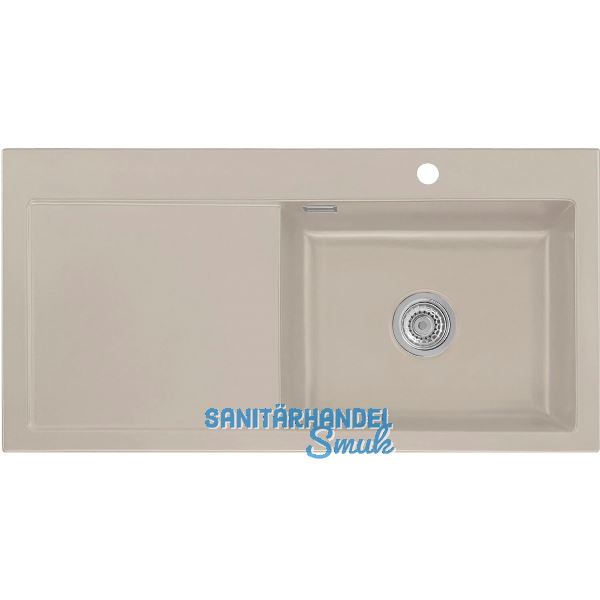 SYSTEMCERAM Einbausp�le Mera 100 SL, 1000 x 510 mm TT. links, Fango