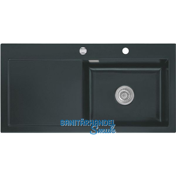 SYSTEMCERAM Einbausp�le Mera 100 SL, 1000 x 510 mm TT. links, Eibe