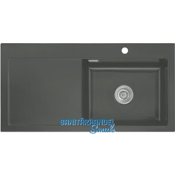 SYSTEMCERAM Einbausp�le Mera 100 SL, 1000 x 510 mm TT. links, Lava