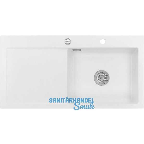 SYSTEMCERAM Einbausp�le Mera 100 SL, 1000 x 510 mm TT. links, Polar Exzenter