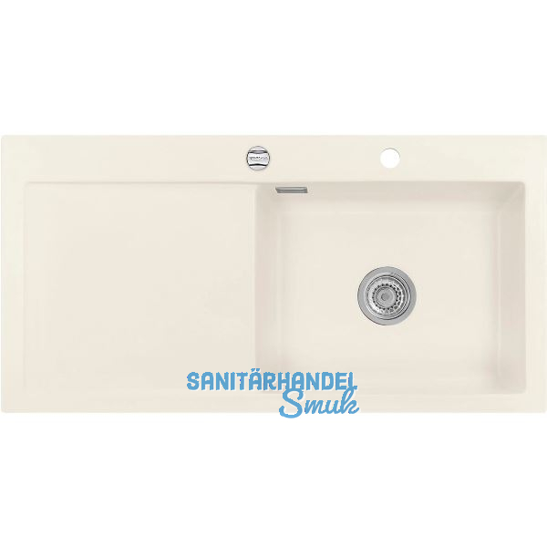 SYSTEMCERAM Einbausp�le Mera 100 SL, 1000 x 510 mm TT. links, Jasmin Exzenter