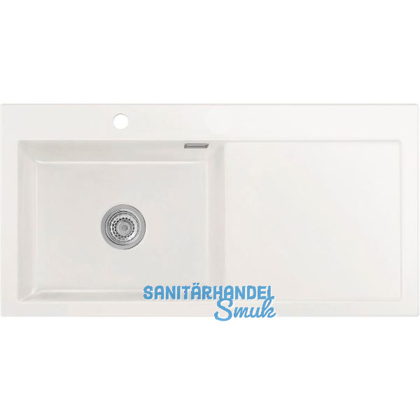 SYSTEMCERAM Einbausp�le Mera 100 SL, 1000 x 510 mm TT. rechts, Gr�nland