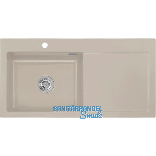 SYSTEMCERAM Einbausp�le Mera 100 SL, 1000 x 510 mm TT. rechts, Fango