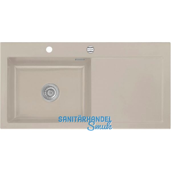 SYSTEMCERAM Einbausp�le Mera 100 SL, 1000 x 510 mm TT. rechts, Fango Exzenter