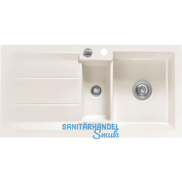 SYSTEMCERAM Einbausp�le Genea 100, 1000 x 510 mm �1,5% rev., Magnolie