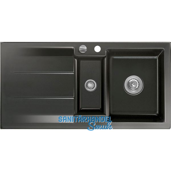 SYSTEMCERAM Einbausp�le Genea 100, 1000 x 510 mm �1,5% rev., Nero