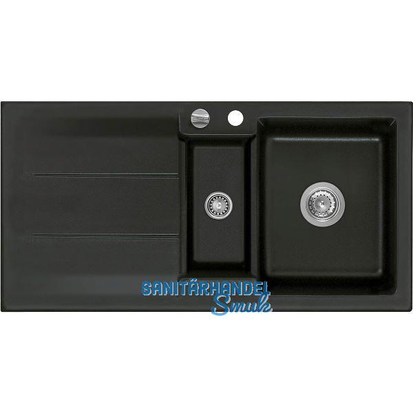 SYSTEMCERAM Einbausp�le Genea 100, 1000 x 510 mm �1,5% rev., Nigra Excenter