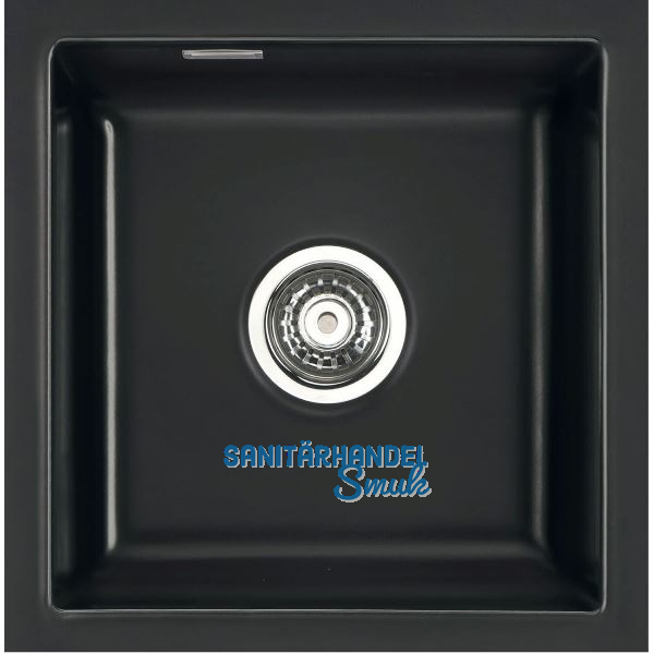 SYSTEMCERAM fl�chenb�ndige Sp�le Mera 46 F/o, Nero