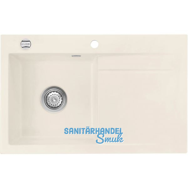 SYSTEMCERAM Einbausp�le Stema 80, 800 x 510 mm �1,5% Tropfteil rechts, Jasmin