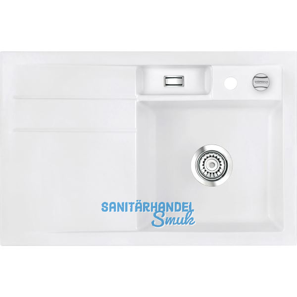 SYSTEMCERAM Einbausp�le Bela 78 Excenter, 780 x 510 mm Tropfteil links, Gr�nland